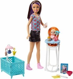 barbie dvj60 babysitter playset